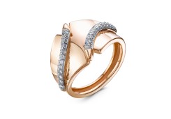 Золотое кольцо с фианитом