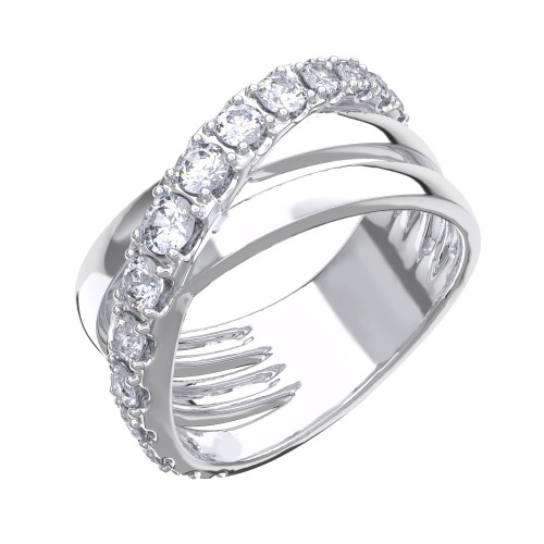 Серебряное кольцо с фианитом