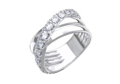 Серебряное кольцо с фианитом