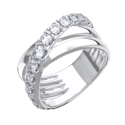 Серебряное кольцо с фианитом