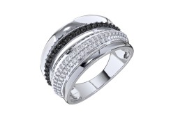 Серебряное кольцо с фианитом