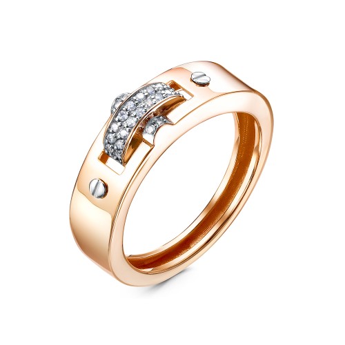 Золотое кольцо с фианитом