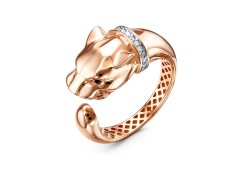 Золотое кольцо с фианитом