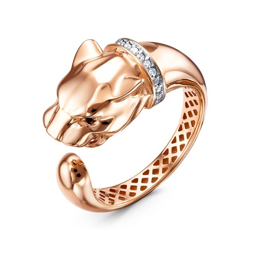 Золотое кольцо с фианитом