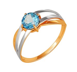Золотое кольцо с топазом