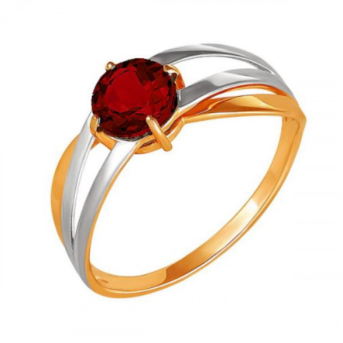 Золотое кольцо с гранатом