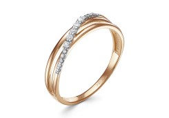Золотое кольцо с бриллиантом