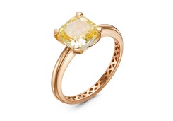 Золотое кольцо с фианитом