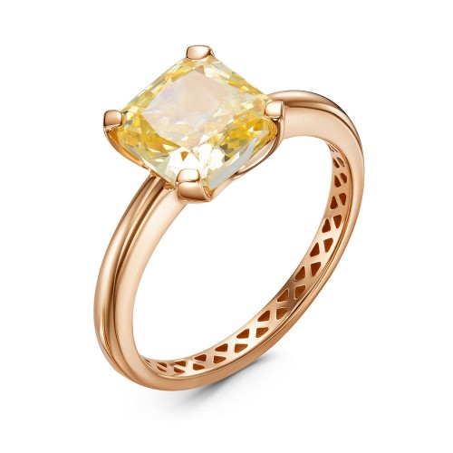 Золотое кольцо с фианитом