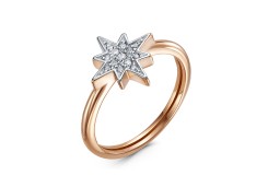 Золотое кольцо с фианитом