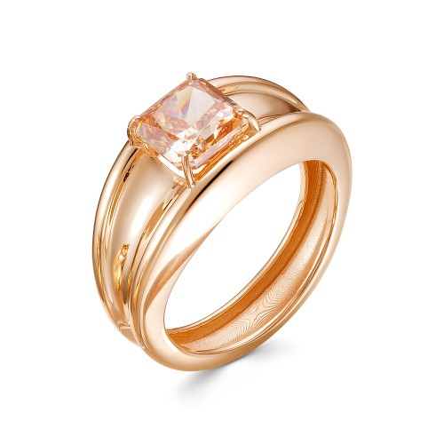 Золотое кольцо с фианитом