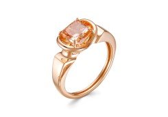 Золотое кольцо с фианитом