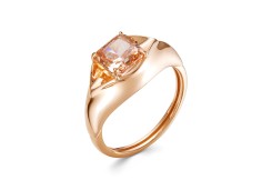 Золотое кольцо с фианитом