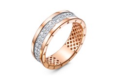 Золотое кольцо с фианитом