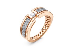 Золотое кольцо с фианитом