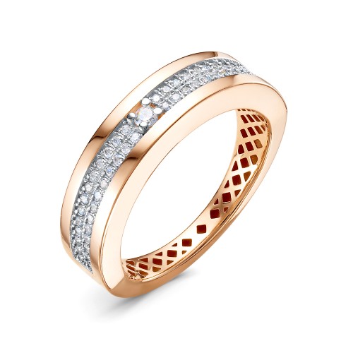 Золотое кольцо с фианитом