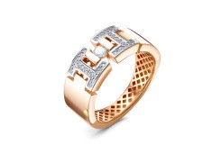 Золотое кольцо с фианитом