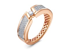 Золотое кольцо с фианитом