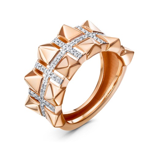 Золотое кольцо с фианитом