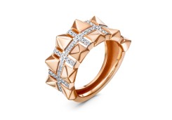 Золотое кольцо с фианитом