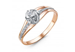 Золотое кольцо с бриллиантом