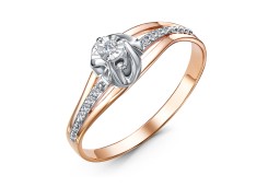 Золотое кольцо с бриллиантом