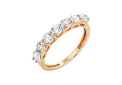 Золотое кольцо с фианитом