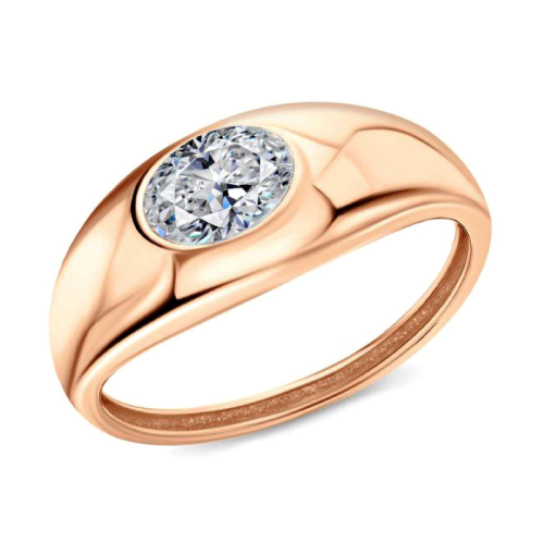 Золотое кольцо с фианитом