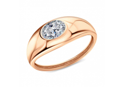Золотое кольцо с фианитом