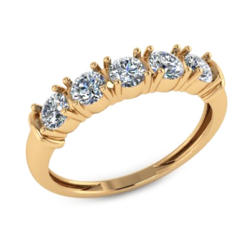 Золотое кольцо с фианитом