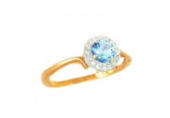 Золотое кольцо с топазом