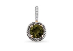 Золотая подвеска с султанитом