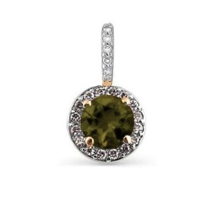 Золотая подвеска с султанитом