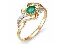 Золотое кольцо с изумрудом