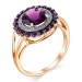 Золотое кольцо с аметистом