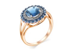 Золотое кольцо с топазом