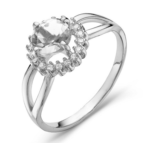 Серебряное кольцо с фианитом