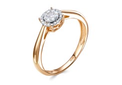 Золотое кольцо с бриллиантом