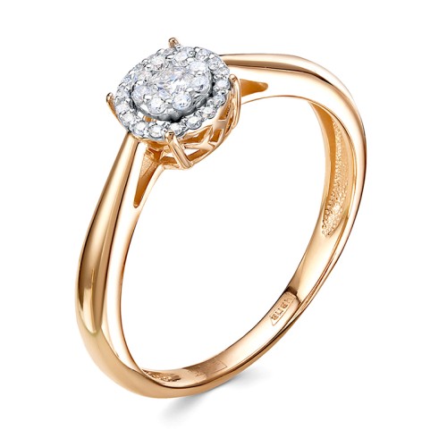 Золотое кольцо с бриллиантом