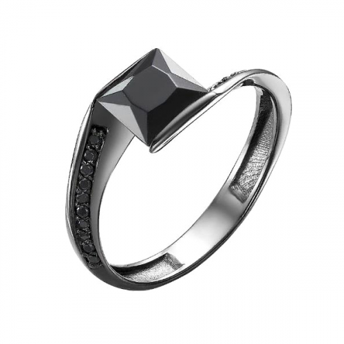 Серебряное кольцо с фианитом