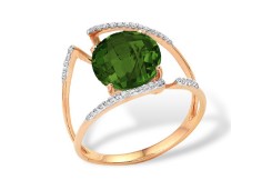 Золотое кольцо с султанитом