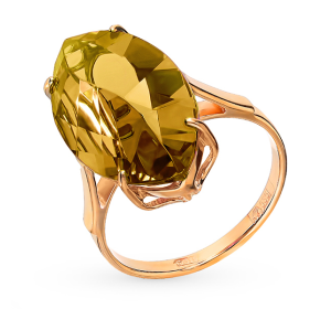 Золотое кольцо с султанитом