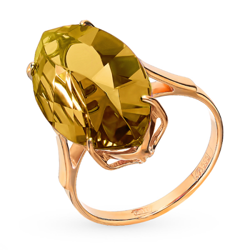 Золотое кольцо с султанитом