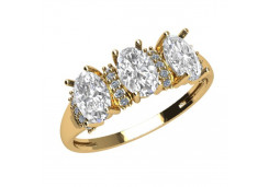 Золотое кольцо с фианитом