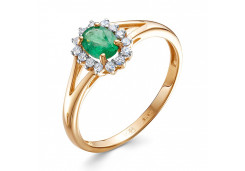 Золотое кольцо с изумрудом