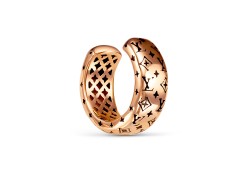 Золотая серьга классическая