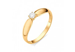 Золотое кольцо с бриллиантом