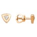 Золотые cерьги пусеты (гвоздики) с бриллиантом