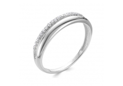 Кольцо из белого золота с бриллиантом