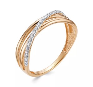 Золотое кольцо с бриллиантом